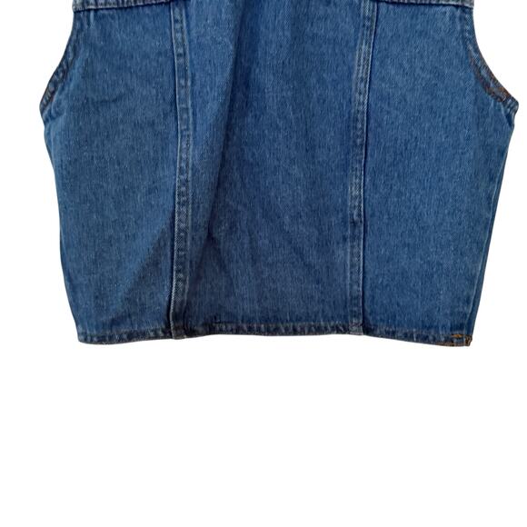 Rampage R Wear Vintage Denim Button Sleeveless Vest 90s Woman Junior Size 5 - Picture 8 of 8
